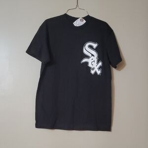 Chicago White Sox T Shirt Majestic MLB Black Mens Size Medium.